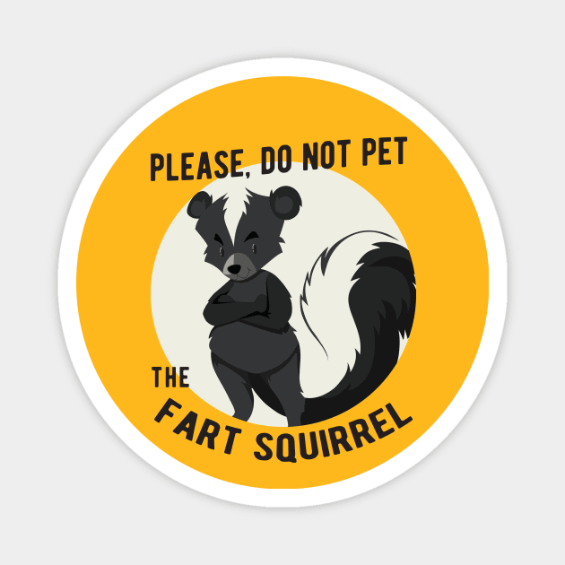 Fart Squirrel Magnet by Kingrocker Clothing